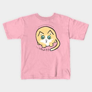 Staring Circle Cat Kids T-Shirt